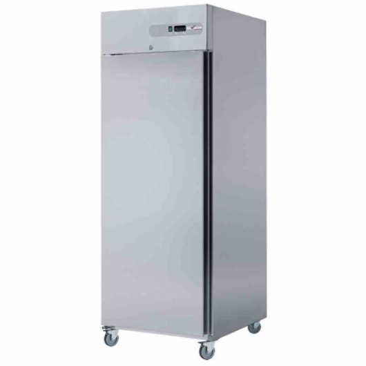 Armoire froide positive inox sur roues 700 L, 1 porte GN 2/1