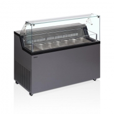 Vitrine à glace capacité 7 bacs Napoli 5 L