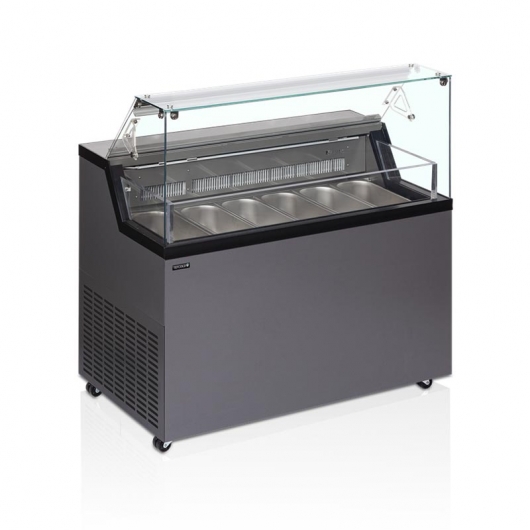 Vitrine à glace capacité 6 bacs Napoli 5 L