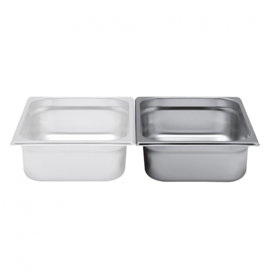 Bac gastro inox, capacité GN 1/2 hauteur 40 mm