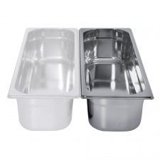 Bac gastro inox, capacité GN 2/4 hauteur 65 mm