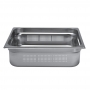 Bac gastro inox perforé, capacité GN 2/3 hauteur 65 mm