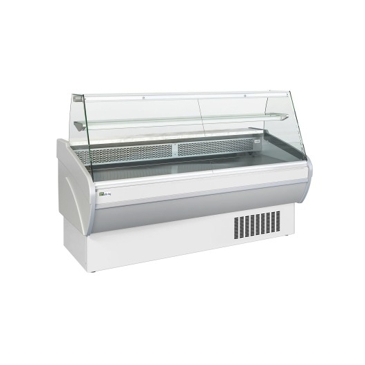 Vitrine droite froid statique avec réserve 1500 x 931 mm