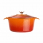 Grande cocotte ronde orange 