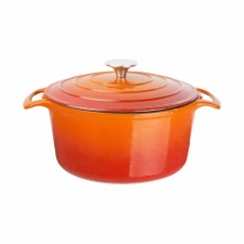 Grande cocotte ronde orange 