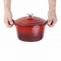 Cocotte ronde rouge 