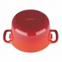 Grande cocotte ronde rouge 