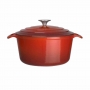 Grande cocotte ronde rouge 