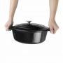 Cocotte ovale noire 5L