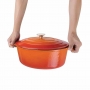 Cocotte ovale orange 5L