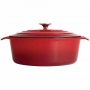 Cocotte ovale rouge 5L