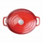 Grande cocotte ovale rouge 6L