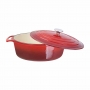 Grande cocotte ovale rouge 6L