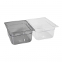 Bac gastro transparent, capacité GN 1/2 hauteur 150 mm