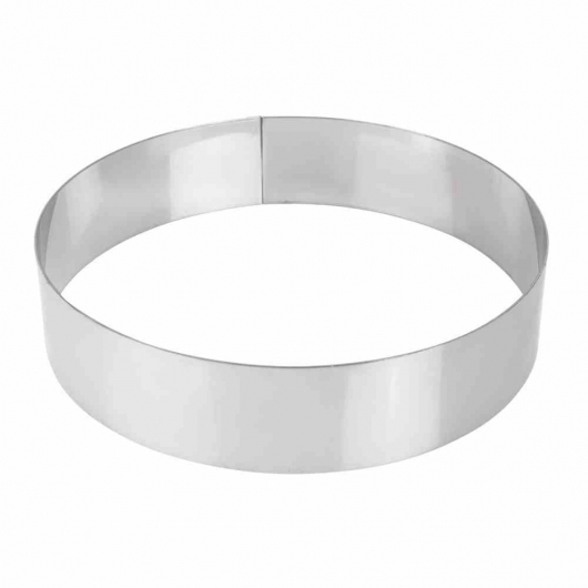 Cercle à mousse inox 200 x 45mm