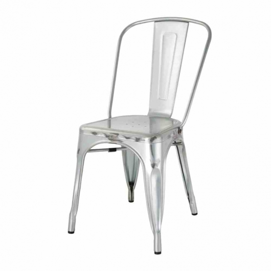 Chaises bistro en acier (lot de 4)