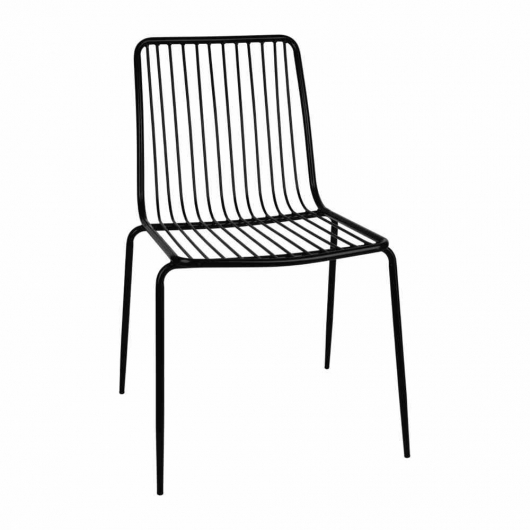 Chaises en fils d'acier (lot de 4)