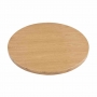 Plateau de table rond pré-percé coloris frêne naturel 60 cm