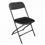 Chaises pliantes noires (lot de 10)