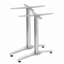 Pied de table double aluminium 