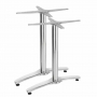 Pied de table double aluminium 