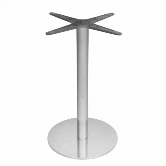 Pied de table rond en acier inoxydable 