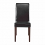 Chaises en simili cuir noir (lot de 2)