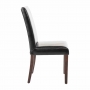 Chaises en simili cuir noir (lot de 2)