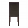 Chaises en simili cuir noir (lot de 2)