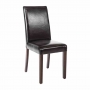 Chaises en simili cuir noir (lot de 2)