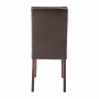 Chaises en simili cuir marron foncé (lot de 2)