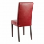 Chaises en simili cuir rouge (lot de 2)