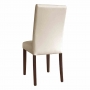 Chaises en simili cuir crème (lot de 2)