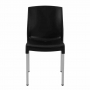 Chaises bistro empilables noires (lot de 4)