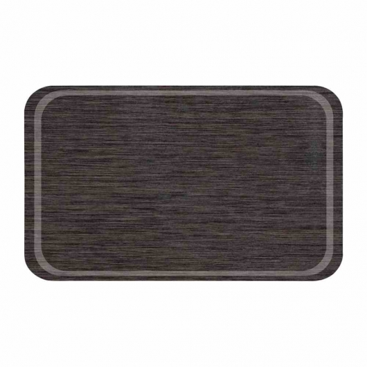 Plateau rond en mélamine GN1/1 antidérapant 530 x 325 mm wengé