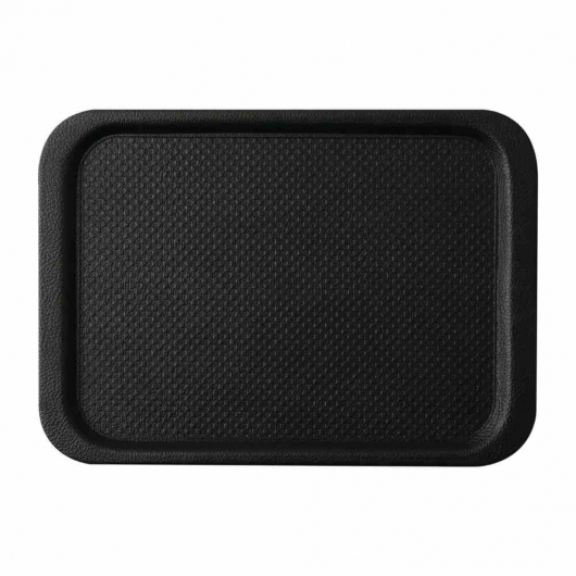 Plateau antidérapant Blackline rond 490 x 340 mm noir