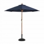 Parasol rond 2,5m bleu marine