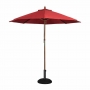 Parasol rond 3m rouge