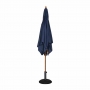 Parasol carré 2,5m bleu marine