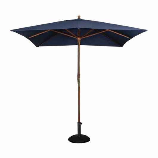 Parasol carré 2,5m bleu marine