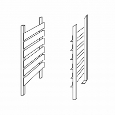 Kit échelle de transformation format pâtissier en format GN 1/1 pour GR205