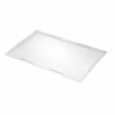 Couvercle pour caisse pleine 600 x 400 x 25 mm - blanc