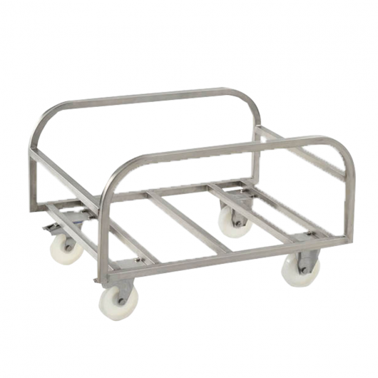 Chariot inox pour bac grand volume 220 L