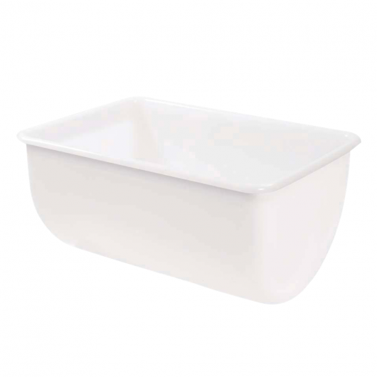 Bac grand volume semi-cylindrique 220 L - Blanc