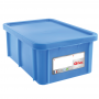 Bac HACCP 35 L rectangulaire + couvercle - bleu 