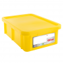 Bac HACCP 25 L rectangulaire + couvercle - jaune 