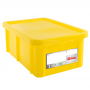 Bac HACCP 35 L rectangulaire + couvercle - jaune 