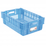 Caisse ajourée empilable emboitable 600 x 400 x 197 mm HACCP - 37 L - bleu