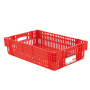 Caisse ajourée empilable emboitable 600 x 400 x 146 mm HACCP - 27 L - rouge