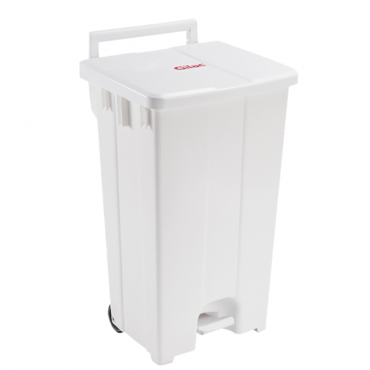 Collecteur à pédale 100 L - couvercle blanc